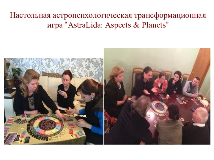 Настольная астропсихологическая трансформационная игра “AstraLida: Aspects & Planets”