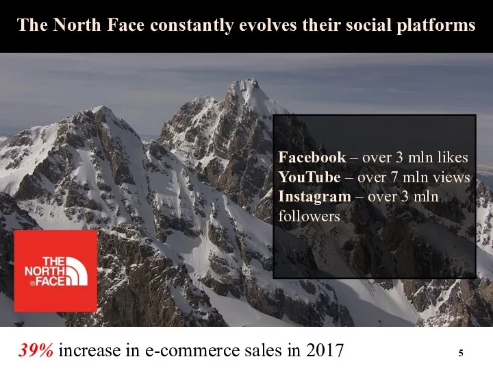 The North Face constantly evolves their social platforms Facebook –
