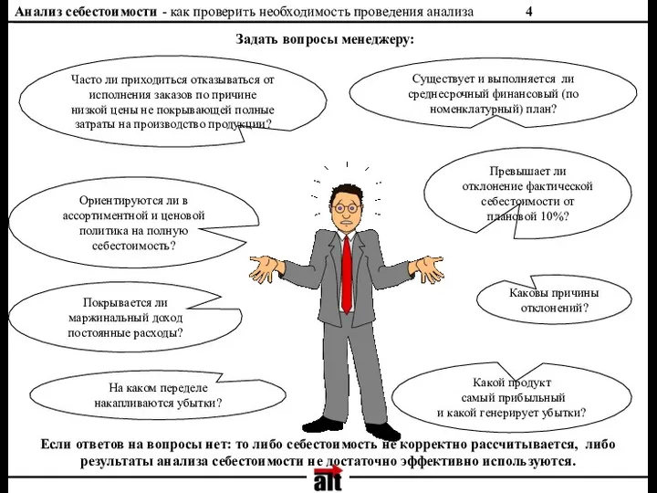 На каком переделе накапливаются убытки? Ориентируются ли в ассортиментной и