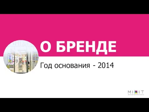 О БРЕНДЕ Год основания - 2014