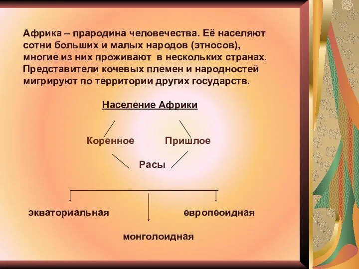 Африка – прародина человечества. Её населяют сотни больших и малых