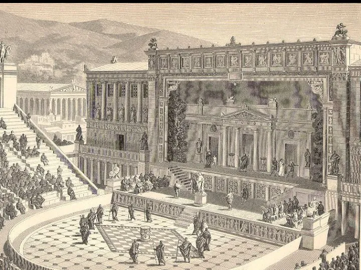 Театр в Греции был государственным учреждением, и организацию театральных представлений