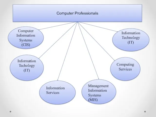 Management Information Systems (MIS) Information Techology (IT) Computer Information Systems (CIS) Computing Services