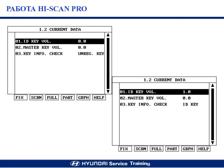 РАБОТА HI-SCAN PRO