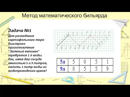 Задача №1 Для разведения картофельного пюре быстрого приготовления "Зеленый великан"