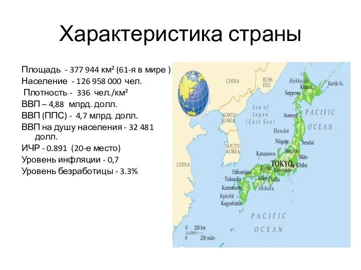 Характеристика страны Площадь - 377 944 км² (61-я в мире
