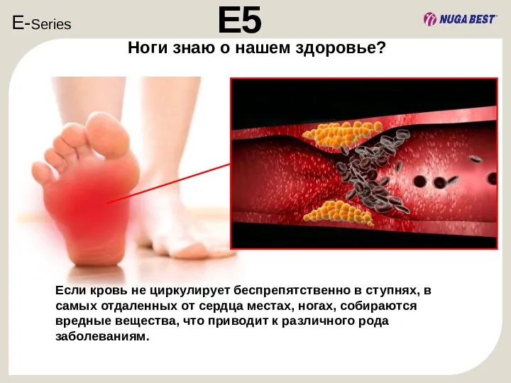 E-Series E5 Ноги знаю о нашем здоровье? Если кровь не