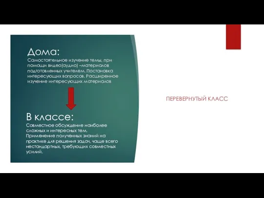 Дома: Самостоятельное изучение темы, при помощи видео(аудио) –материалов подготовленных учителем.