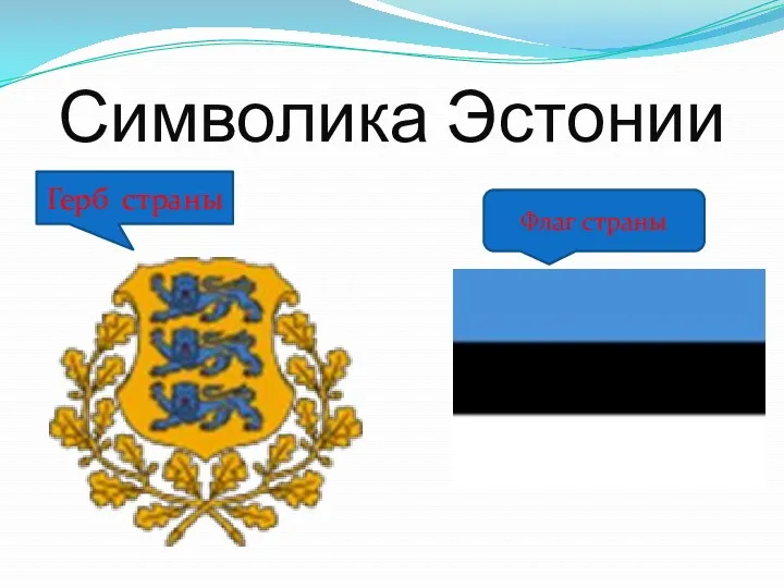 Символика Эстонии Флаг страны Герб страны