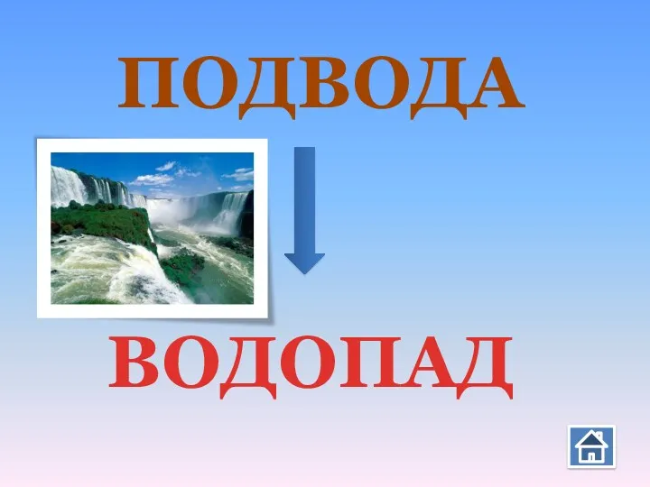 ПОДВОДА ВОДОПАД