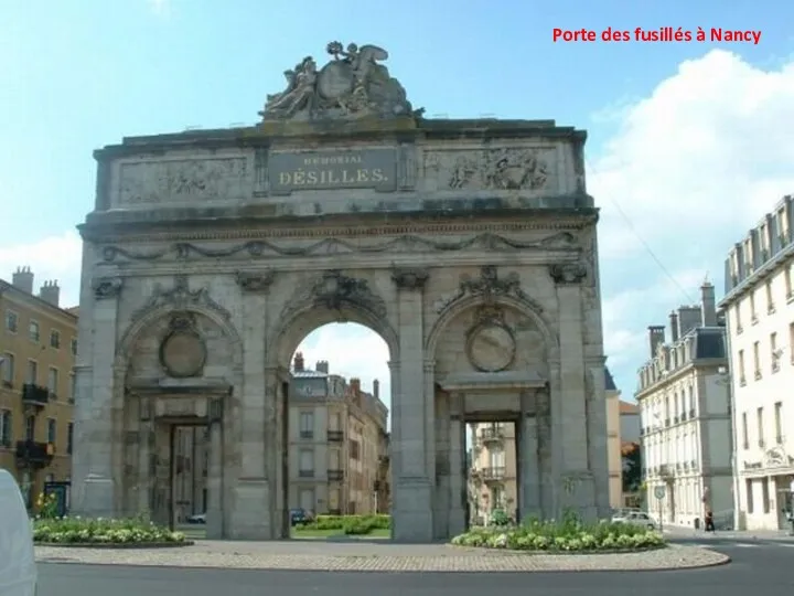 Porte des fusillés à Nancy