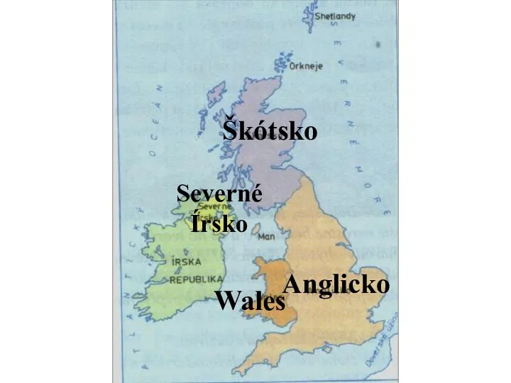 časti Británie Škótsko Severné Írsko Anglicko Wales