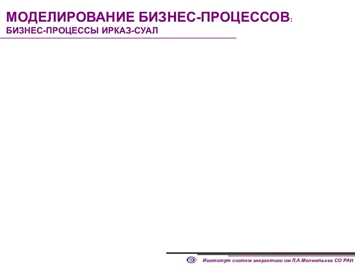 МОДЕЛИРОВАНИЕ БИЗНЕС-ПРОЦЕССОВ: БИЗНЕС-ПРОЦЕССЫ ИРКАЗ-СУАЛ