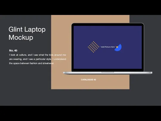 Glint Laptop Mockup CATALOGUE 40 No. 40 I look at