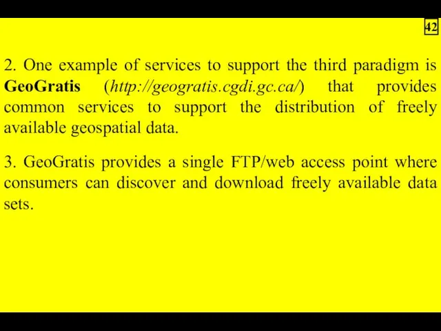 2. One example of services to support the third paradigm