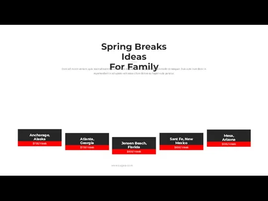 Spring Breaks Ideas For Family Enim ad minim veniam, quis
