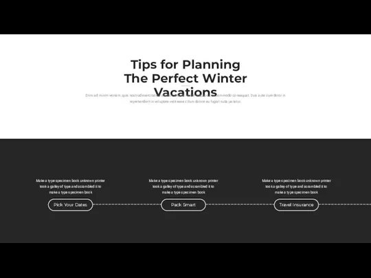 Tips for Planning The Perfect Winter Vacations Enim ad minim