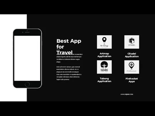 Best App for Travel Lorem ipsum dolor sit amet, consectetur