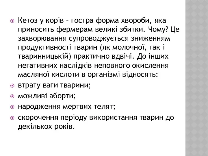 Кетоз у корів – гостра форма хвороби, яка приносить фермерам великі збитки. Чому?