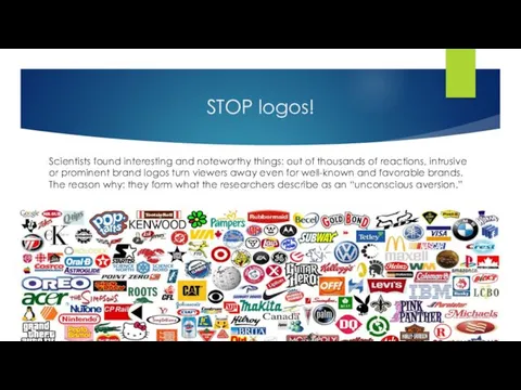 STOP logos! Scientists found interesting and noteworthy things: out of