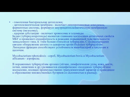 - гомогенная бактериальная цитоплазма; - цитоплазматическая мембрана - включает липопротеиновые