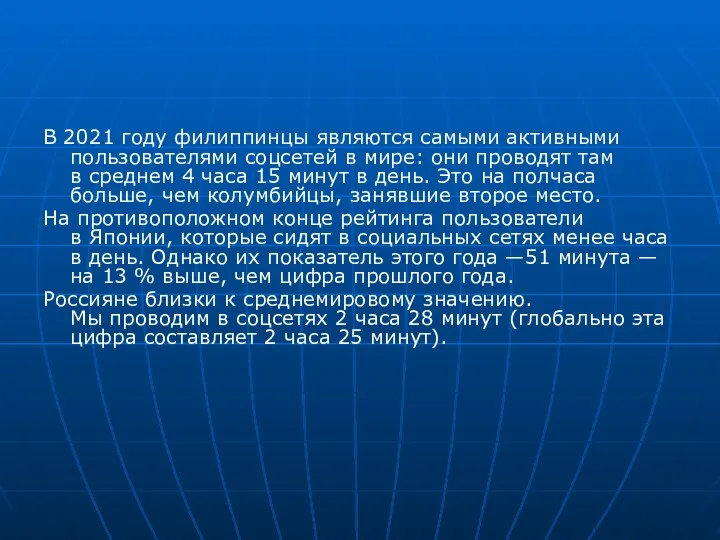 В 2021 году филиппинцы являются самыми активными пользователями соцсетей в