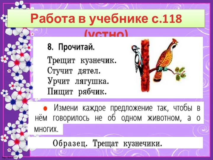 Работа в учебнике с.118 (устно)