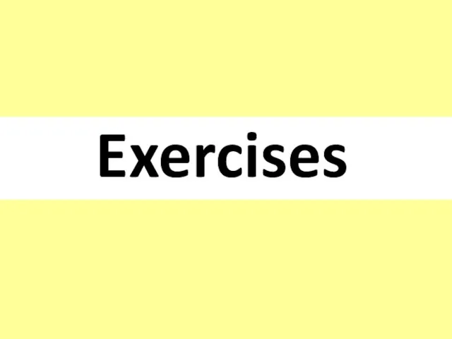 Exercises