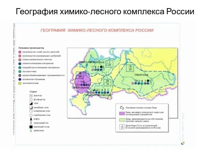 География химико-лесного комплекса России