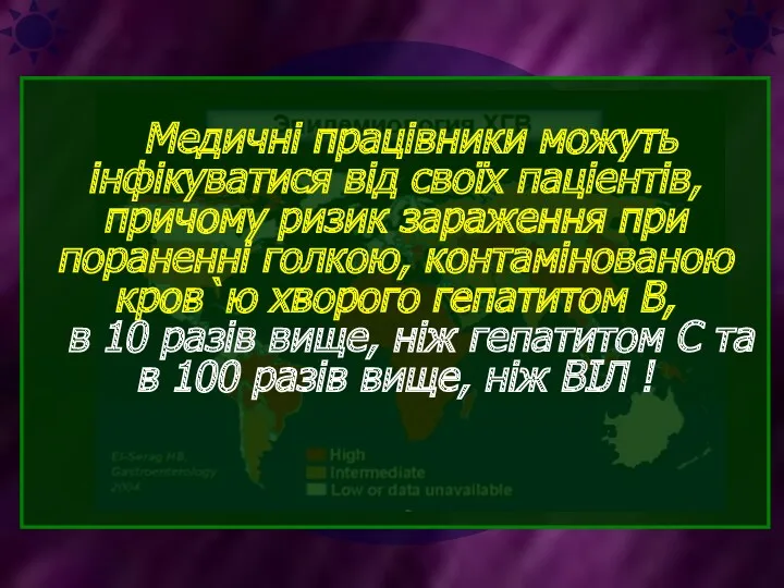 Медичні працівники можуть інфікуватися від своїх паціентів, причому ризик зараження