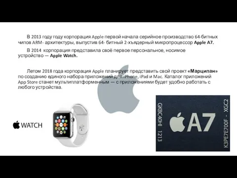 В 2013 году году корпорация Apple первой начала серийное производство