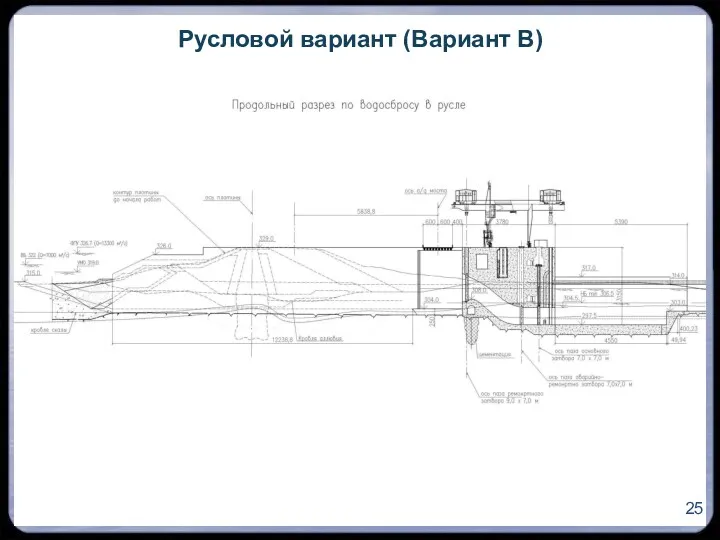 Русловой вариант (Вариант В)