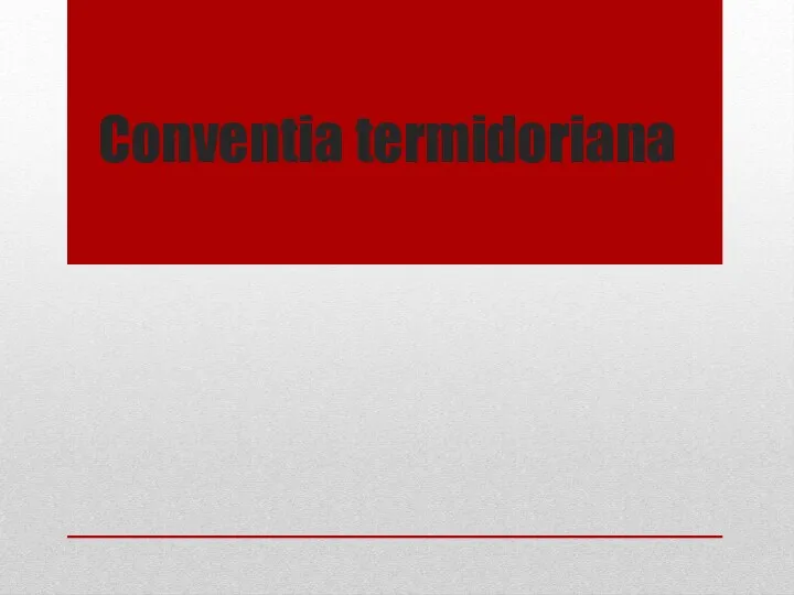 Conventia termidoriana