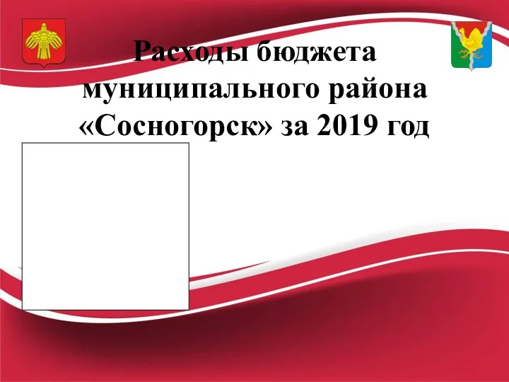 Расходы бюджета муниципального района «Сосногорск» за 2019 год