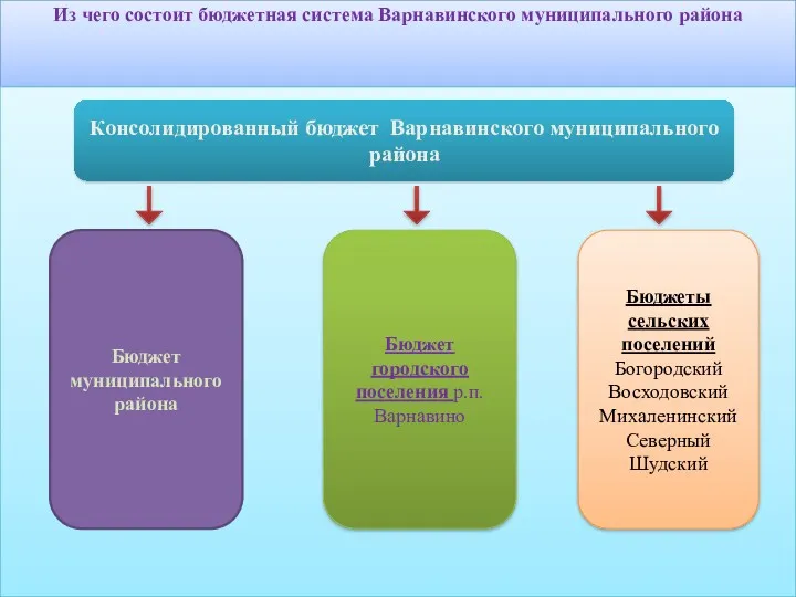 Из чего состоит бюджетная система Варнавинского муниципального района Бюджет муниципального