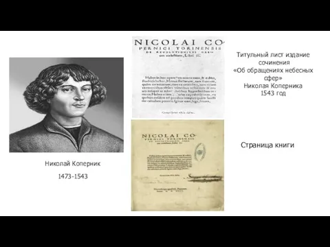Титульный лист издание сочинения «Об обращениях небесных сфер» Николая Коперника 1543 год Николай