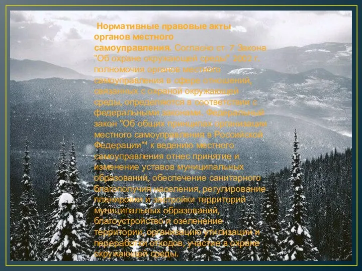 Нормативные правовые акты органов местного самоуправления. Согласно ст. 7 Закона