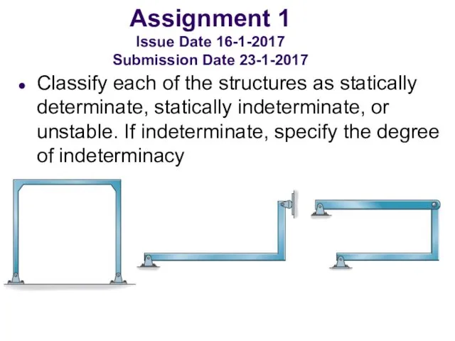 Assignment 1 Issue Date 16-1-2017 Submission Date 23-1-2017 Classify each