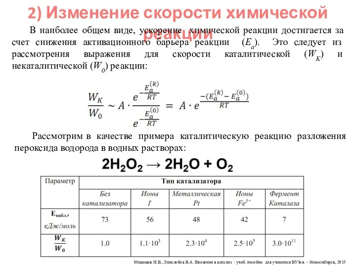 Мишаков И.В., Лихолобов В.А. Введение в катализ : учеб. пособие