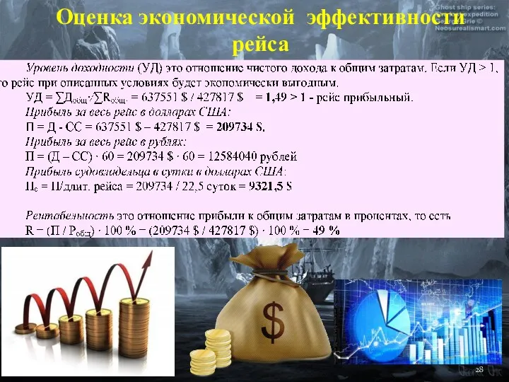 Оценка экономической эффективности рейса