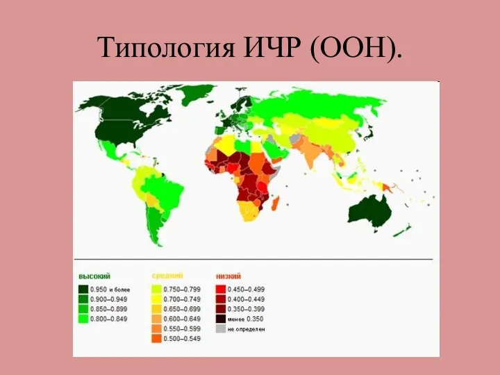 Типология ИЧР (ООН).