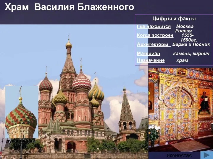 Храм Василия Блаженного Цифры и факты Где находится Москва Россия