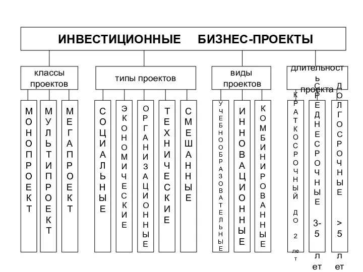 ИНВЕСТИЦИОННЫЕ БИЗНЕС-ПРОЕКТЫ М О Н О П Р О Е