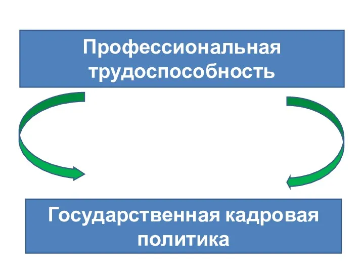 Профессиональная трудоспособность Государственная кадровая политика