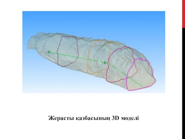 Жерасты қазбасының 3D моделі