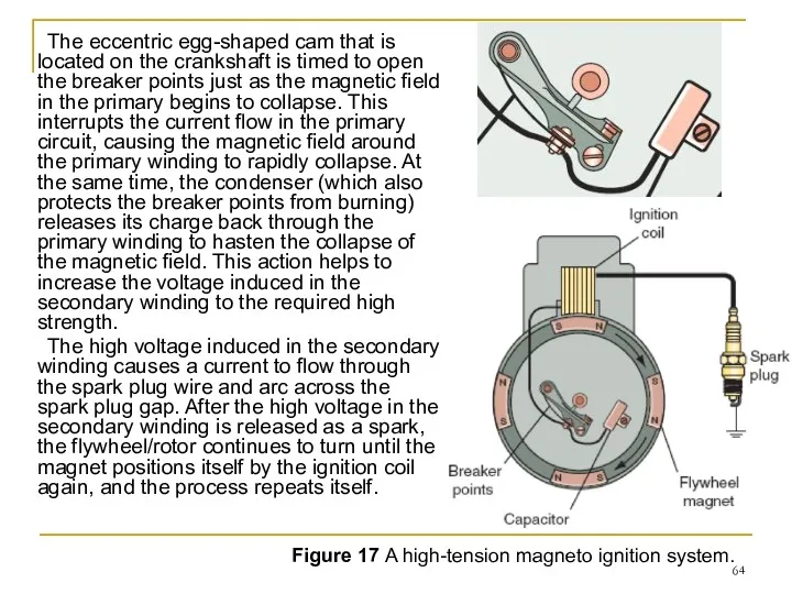 The eccentric egg-shaped cam that is located on the crankshaft
