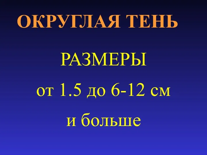 ОКРУГЛАЯ ТЕНЬ РАЗМЕРЫ от 1.5 до 6-12 см и больше