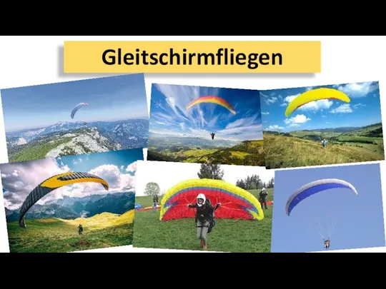 Gleitschirmfliegen