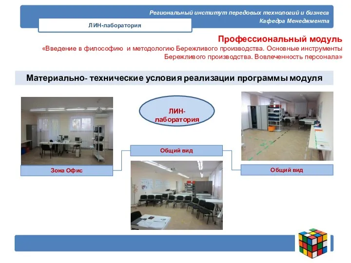 Региональный институт передовых технологий и бизнеса Кафедра Менеджмента ЛИН-лаборатория Профессиональный