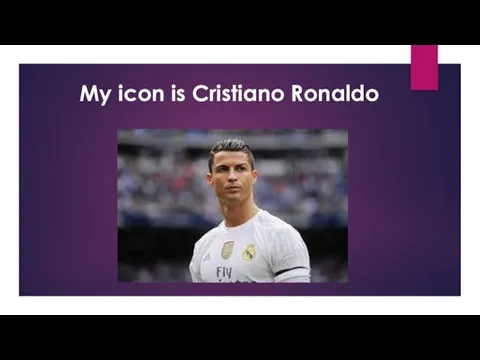 Мy icon is Cristiano Ronaldo